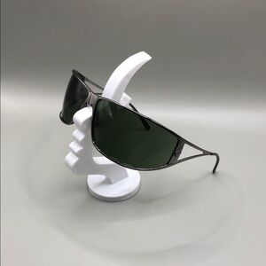 Versace Mod 2040 Sunglasses Versace Gunmetal Shield Y2k Unisex Medusa Logo